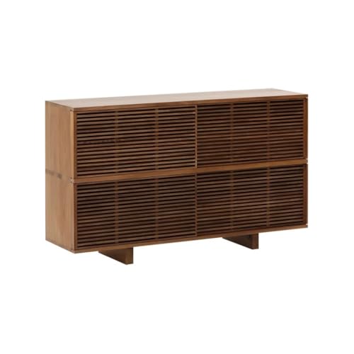 WOTZOV Sideboard Massivholz Schiebetür Sideboard Küchenaufbewahrungsschrank Eingangsschrank mit Stauraum Moderner Schrank Moderner Aufbewahrungsschrank von WOTZOV