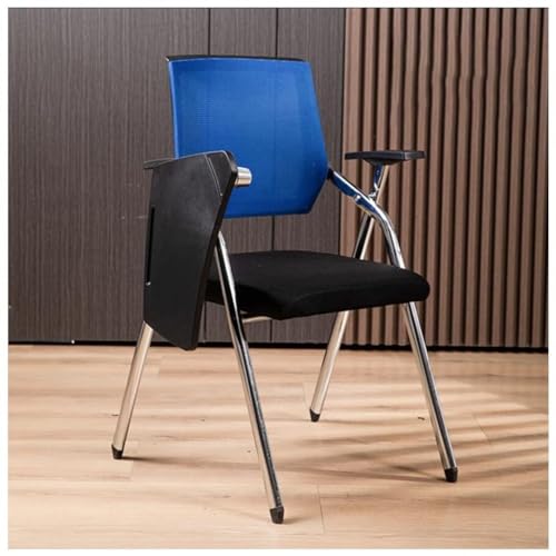 WOTZOV Studentenstuhl mit befestigtem Schreibtisch, Netz-Bürostuhl mit Lordosenstütze, klappbarer Computer-Schreibtischstuhl mit Tablet-Arm, Schreibtafel und Getränkehalter,Blue One Size WOTZOV Studentenstuhl mit befestigtem Schreibtisch, Netz-Bürostuhl mit Lordosenstütze, klappbarer Computer-Schreibtischstuhl mit Tablet-Arm, Schreibtafel und Getränkehalter,Blue One Size von WOTZOV