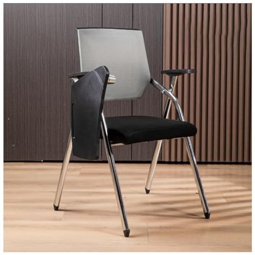 WOTZOV Studentenstuhl mit befestigtem Schreibtisch, Netz-Bürostuhl mit Lordosenstütze, klappbarer Computer-Schreibtischstuhl mit Tablet-Arm, Schreibtafel und Getränkehalter,Light Gray One Size WOTZOV Studentenstuhl mit befestigtem Schreibtisch, Netz-Bürostuhl mit Lordosenstütze, klappbarer Computer-Schreibtischstuhl mit Tablet-Arm, Schreibtafel und Getränkehalter,Light Gray One Size von WOTZOV