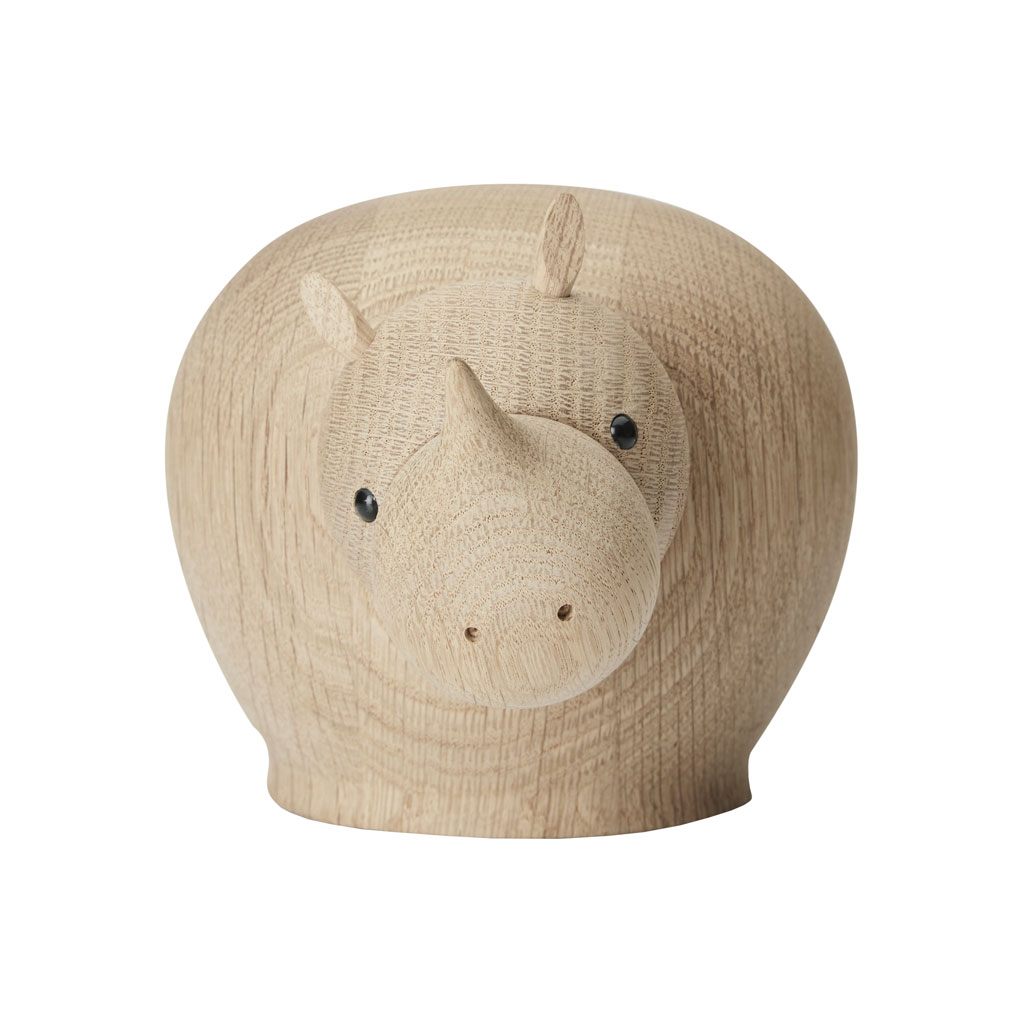 Woud - Rina Rhinoceros - Nashorn Figur aus Holz zur Deko - 2 Größen von WOUD