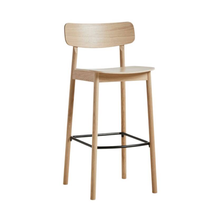 Woud - Soma Counter Chair - moderner Tresenstuhl aus Holz mit Lehne von WOUD