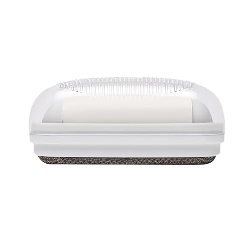 Flusenrolle für unterwegs, doppelseitig, Anti-Fusseln, tragbar, mit Bürstenkopf und Deckel, einziehbare Reise-Plüschrolle mit Griff, Sofa-Schaber, Autositze von WOUND