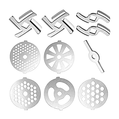 Fleischwolf Set Fleischwolf Scheibe Wurst Lebensmittel Mahlen für Standmixer und Fleischwolf Zubehör von WOURRD