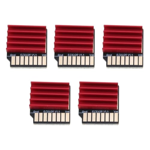 WOURRD 1 Set EZ2209 Schrittmotor-Treiber für 3D-Drucker, Kühlkörper-Schrittmotoren, 2 A, 3D-Steuerplatine von WOURRD