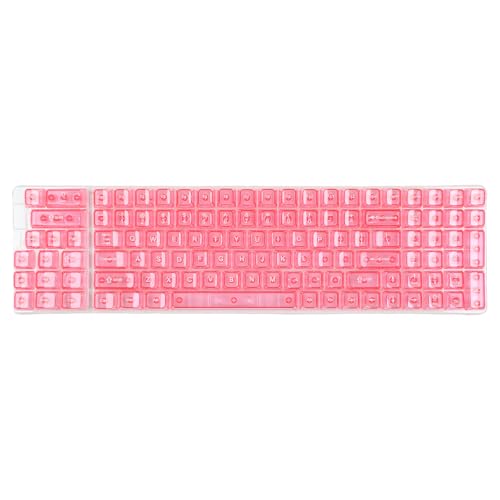 WOURRD Transparent PC Schlüsselcap Set Für 115Keys OEM Höhe Ergonomisch Für Mechanische Tastaturen MX Switches Schlüsselkaps von WOURRD