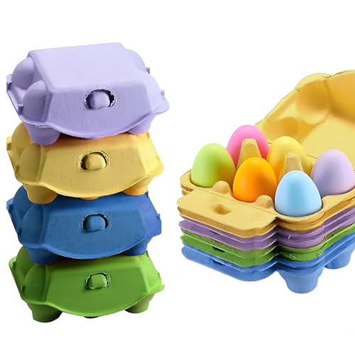WOUYTPE 8 Stück Eierkartons aus Naturzellstoffpapier, Eierpappen, Eierschachtel Pappe Wiederverwendbare, Geeignet für Die Aufbewahrung von Eiern, Enteneiern, Umweltfreundlich und Leicht Abbaubar WOUYTPE 8 Stück Eierkartons aus Naturzellstoffpapier, Eierpappen, Eierschachtel Pappe Wiederverwendbare, Geeignet für Die Aufbewahrung von Eiern, Enteneiern, Umweltfreundlich und Leicht Abbaubar von WOUYTPE