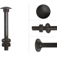 Schlossschrauben mit Mutter und Scheibe verzinkt schwarz M8 x 70 Schlossschrauben mit Mutter und Scheibe verzinkt schwarz M8 x 70 von WOVAR