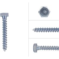 Sechskant Holzschrauben Verzinkt M8 x 65 mm - Pro 200 Stück Sechskant Holzschrauben Verzinkt M8 x 65 mm - Pro 200 Stück von WOVAR