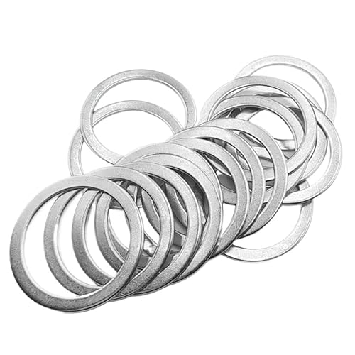 Aluminium-Unterlegscheiben Dichtungen M3-M30 (22 * 26 * 1mm - 100) von WOVSTNOV