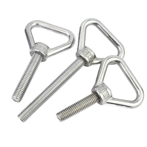 SS304 Edelstahl Dreiecksaugenschrauben Schrauben M8 M10 M12 (5,M10 x 120mm) von WOVSTNOV