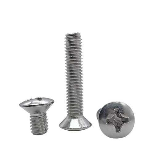 SS304 Edelstahl-Kreuzschlitzschrauben mit Haselnuss M2 M3 M4 M5 M6 M8 (50,M5 x 14mm) von WOVSTNOV