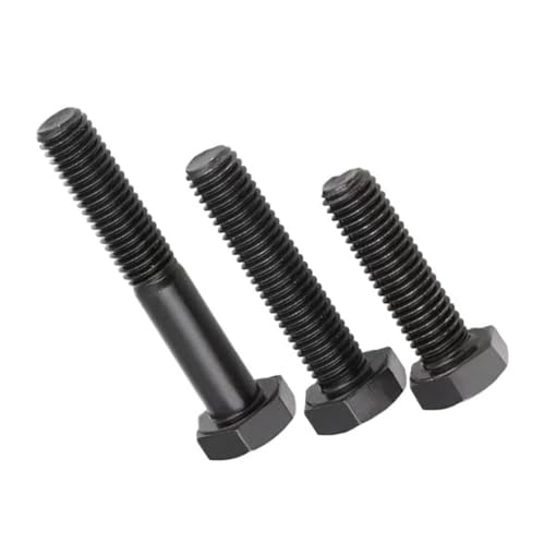 Schwarz 304 Edelstahl Sechskantschrauben Sechskantkopfschrauben M4 M5 M6 M8 M10 M12 (20,M5 x 0.8 x 8mm) von WOVSTNOV