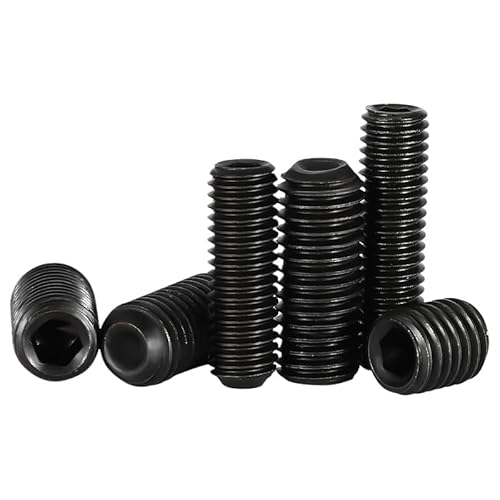 Schwarz SS304 Edelstahl Sechskant-Set Schrauben Cup Point Grub Schraube M4 M5 M6 M8 (M3 x 12mm) von WOVSTNOV