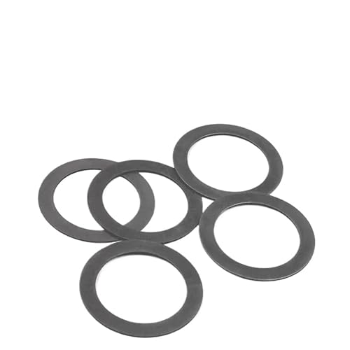 Schwarze MN Stahlkeilringe und Stützring M3 M4 M5 M6 M8 M10 M12 M14 M16-M50 (11 * 17 * 0.1mm - 500) von WOVSTNOV