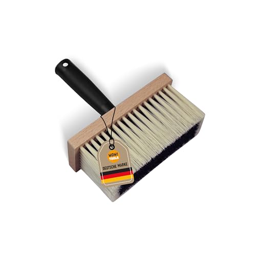 1x WOW!TOOLS Universal-Deckenbürste, Kleisterbürste, robuste Kunststoffborsten, 170 x 70 mm, mit Holzkörper und Kunststoffgriff - Tapezierbürste - Quaste von WOW ! TOOLS