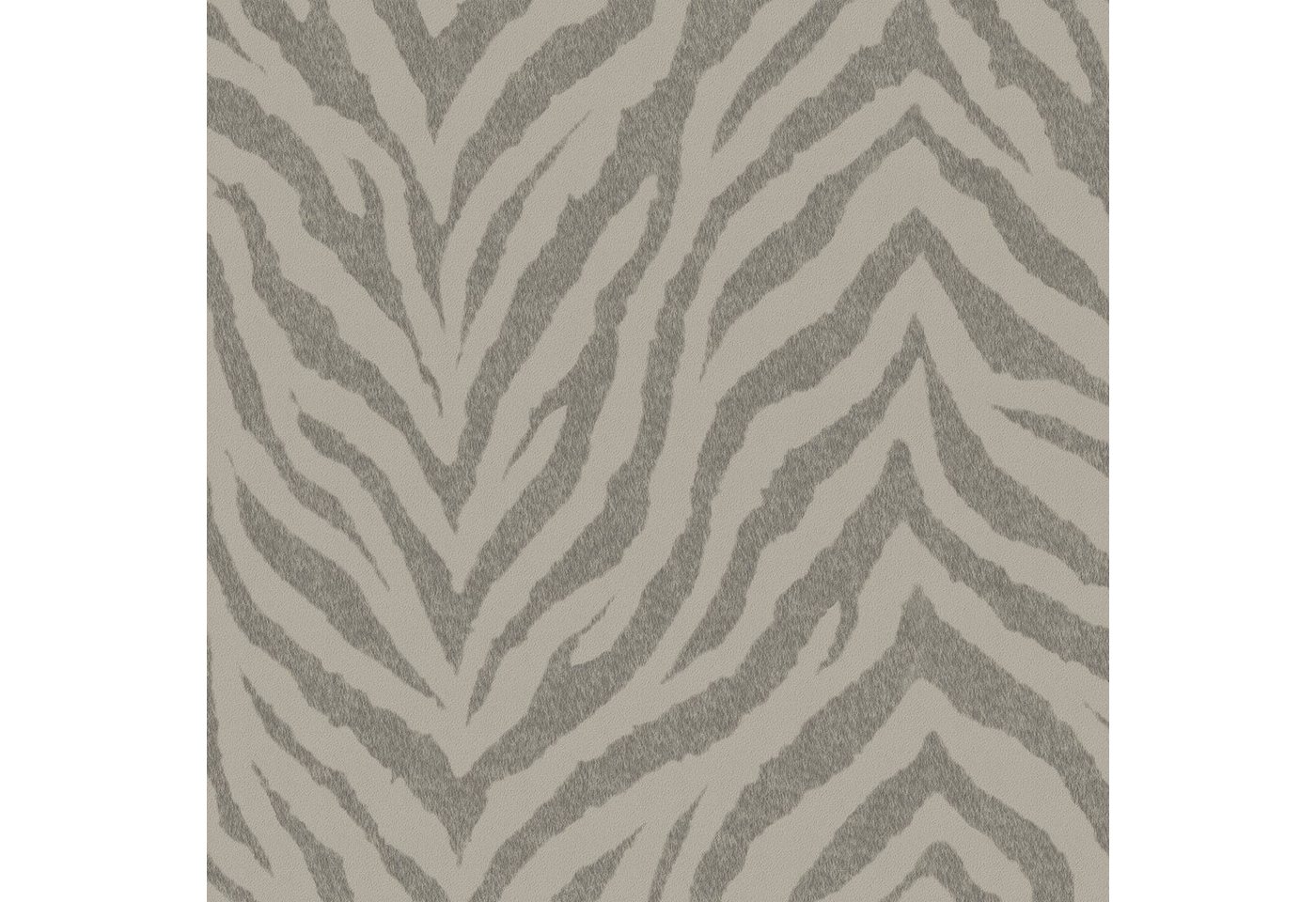 WOW Vliestapete WOW Vliestapete Zebra Taupe, animal print, (1 St), WOW Vliestapete Zebra Taupe von WOW