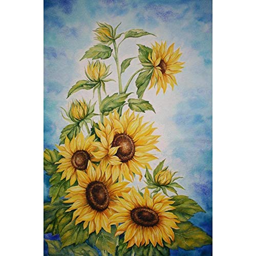 5D Diamond Painting Diamant Malerei Painting Bilder, Wowdecor Schön Sonnenblume Blume Full Set Groß DIY Diamant Gemälde Malen Nach Zahlen von WOWDECOR