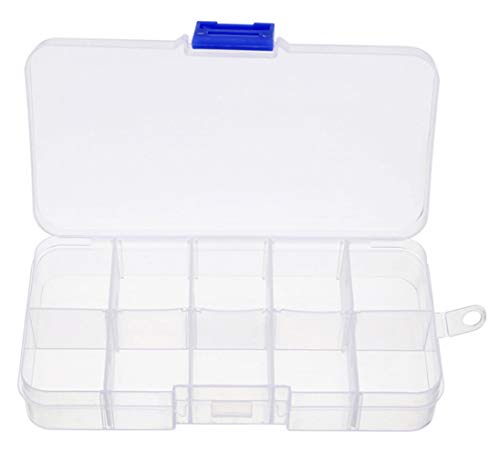 Aufbewahrungsbox - Sortimentbox für Sammel Aufbewahrung von Perlen, Schmuck, Medikamente, Schrauben, Muttern, Angelköder uvm./ Perlen box Individuell anpassbar durch verstellbare Trennwände/ 3er SET von WOWGADGET