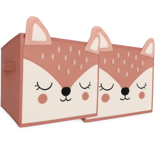 WOWGADGET SET 2x Faltbox Reh / Aufbewahrungsbox für Kinder aus Stoff im Würfel für Regale und Schränke. Sortierbox/Spielzeugkiste Toy Bin für Dokumente, Spielzeug, Büroartikel uvm. 30x30x30cm WOWGADGET SET 2x Faltbox Reh / Aufbewahrungsbox für Kinder aus Stoff im Würfel für Regale und Schränke. Sortierbox/Spielzeugkiste Toy Bin für Dokumente, Spielzeug, Büroartikel uvm. 30x30x30cm von WOWGADGET