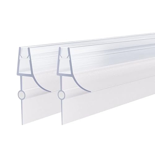 WOWINNE Duschdichtung 100cm Duschtür Dichtung für 4-6mm Glasstärke Duschdichtung für Duschkabine Glastür 2 Stück von WOWINNE