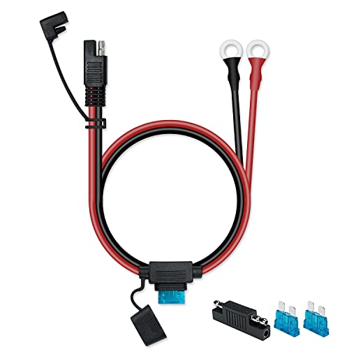 YUAKUOD WOWLED 10 AWG SAE-Stecker, SAE auf O-Ring-Kabelbaum, 12 V SAE-Ladekabel, SAE-Schnellspannungs-Adapterkabel mit Polaritätsumkehrer für 12 V Solarpanel YUAKUOD WOWLED 10 AWG SAE-Stecker, SAE auf O-Ring-Kabelbaum, 12 V SAE-Ladekabel, SAE-Schnellspannungs-Adapterkabel mit Polaritätsumkehrer für 12 V Solarpanel von WOWLED