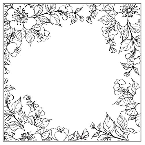 WOWOWO Blumenhintergrund DIY Silikon Clear Stamp Cling Seal Scrapbook Prägealbum von WOWOWO