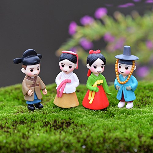 WOWOWO Koreanische Liebhaber Figur Ornamente Miniatur Puppenhaus Bonsai Fee Garten Dekor von WOWOWO