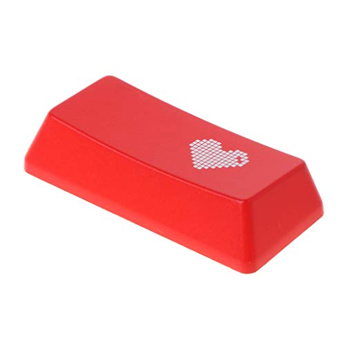 WOWOWO Red Love Herzmuster Tastatur Tastaturkappe Mechanisch/Tastenkappe Hut für PC Computer Notebook Verbrauchsmaterial von WOWOWO