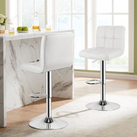 Barhocker Sitzfläche 55 bis 75 cm Wowttrelax Verstellbarer Barhocker - Weißer Inselstuhl von WOWTTRELAX