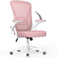 Bürostuhl - WOWTTRELAX - Bürostuhl mit hochklappbaren Armlehnen - mit 90-105° verstellbarer Rückenlehne - Pink von WOWTTRELAX
