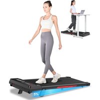 Elektrisches Laufband 1-8 km/h, 5 % Steigung, 2,5 PS Laufmaschine mit Fernbedienung, perfekt für den Heim- oder Bürogebrauch, Schwarz von WOWTTRELAX