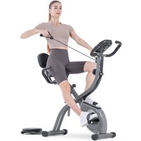Faltbarer Heimtrainer, mit APP, magnetischem Widerstand, mit LCD-Monitor und manueller Pulsmessung, Tragkraft 120 kg von WOWTTRELAX