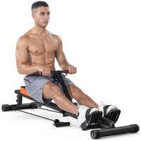 Magnetisches Rudergerät mit 12 Stufen und LED-Anzeige, geräuschlose Gleitschiene, Heim-Fitnessgerät Magnetisches Rudergerät mit 12 Stufen und LED-Anzeige, geräuschlose Gleitschiene, Heim-Fitnessgerät von WOWTTRELAX