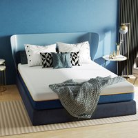 Memory Foam Matratze 90x200 fur kleines bett Wowttrelax Schlafsofa-Matratzen Höhe 20 cm - Schwamm, Weiß von WOWTTRELAX