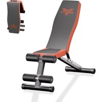 Verstellbare, klappbare Hantelbank, 300 kg/660 lb, schnell klappbare Hantelbank, multifunktionale Bauchbank für Ganzkörpertraining und Fitness von WOWTTRELAX