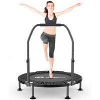 Wowttrelax - Faltbares Indoor-Fitnesstrampolin – ø 101 cm – 5 verstellbare Griffstufen 100–120 cm – Tragkraft 150 kg – Tisch für Kinder und Erwachsene von WOWTTRELAX