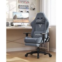 Wowttrelax - Gamingstuhl aus Stoff Bürostuhl aus Fell - Bürostuhl mit einziehbarer Fußstütze - 135° neigbare Rückenlehne - Tragkraft 150kg - Grau Wowttrelax - Gamingstuhl aus Stoff Bürostuhl aus Fell - Bürostuhl mit einziehbarer Fußstütze - 135° neigbare Rückenlehne - Tragkraft 150kg - Grau von WOWTTRELAX