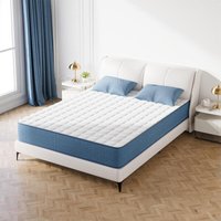 Matratze 90x190 cm, Taschenfederkernmatratze, mit Komfortschaum, atmungsaktiv, antiallergisch, Matratze mit ergonomischer Unterstützung, Dicke 20,5 von WOWTTRELAX