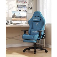 Wowttrelax - Stoff-Gamingstuhl Fell-Bürostuhl - Bürostuhl mit ausziehbarer Fußstütze - 135° neigbare Rückenlehne - Tragkraft 150kg - Hellblau Wowttrelax - Stoff-Gamingstuhl Fell-Bürostuhl - Bürostuhl mit ausziehbarer Fußstütze - 135° neigbare Rückenlehne - Tragkraft 150kg - Hellblau von WOWTTRELAX