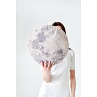 Vollmond Dekokissen Für Baby Shower Geschenk, Wohnzimmer Raumkissen Aus Velour von WOWpillowStudio