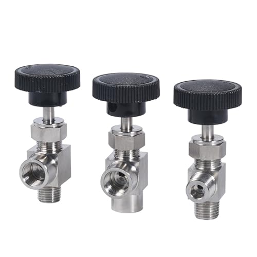 1 Stück 1/8 Zoll 1/4 Zoll 3/8 Zoll 1/2 Zoll männlich/weiblich Nadelventil OD6 8 10 mm Rohr Edelstahl 304 90 Grad rechtwinklige Durchflusskontrolle(1/2",90 DEGREE_F-M) von WOXEVOLM