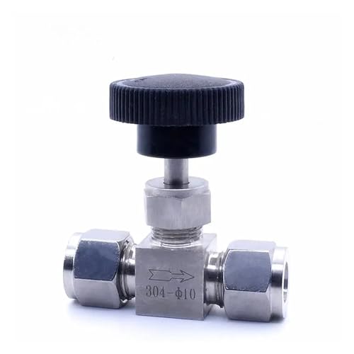 Nadelventil einstellbar 3 4 6 8 10 12 mm 1/8 1/4 3/8 1/2 Rohr Edelstahl 304 Durchflussregelung gerades 90-Grad-Nadelventil(16mm) von WOXEVOLM