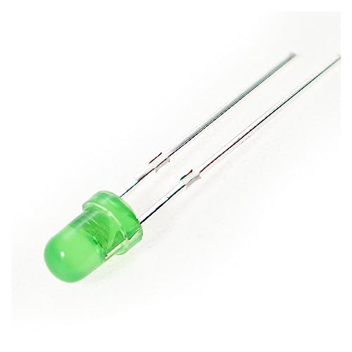 WOXEVOLM 5 PCS LED Diode F3 Weiß Orange Rot Gelb Blau Grün 3MM Led Lichter Diode(Green) von WOXEVOLM
