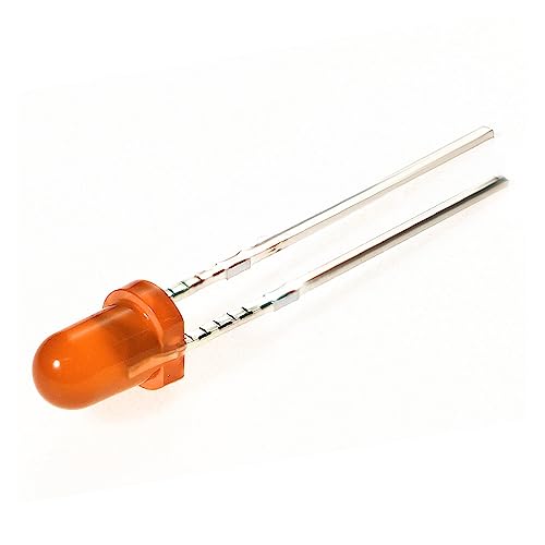 WOXEVOLM 5 PCS LED Diode F3 Weiß Orange Rot Gelb Blau Grün 3MM Led Lichter Diode(Orange) von WOXEVOLM