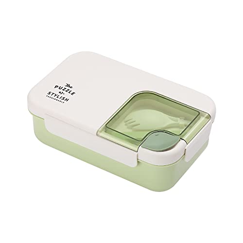 WOXIHUAN Lunchbox Kinder Bento Box Erwachsene Brotdose mit Fächern und Besteck Tragbare Brotdosen Geeignet FüR Mikrowellen Vesperdose Bentobox für Schule Arbeit Picknick Reisen von WOXIHUAN