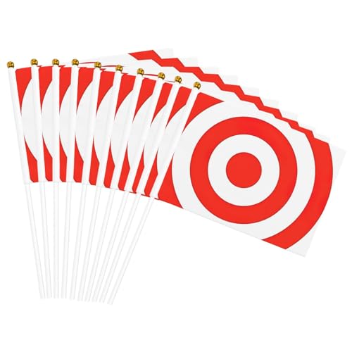 Design Target Print Convenience Handheld Flags Portable Flag Decor Weddings Anniversaries Holidays von WOmeng
