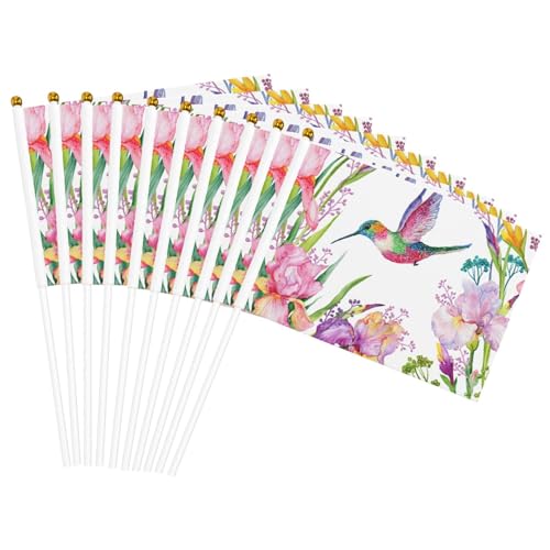Garten mit Vögeln und Blumen, handliche Flagge, tragbare Flagge, Dekoration, Hochzeiten, Jubiläen, Feiertage Garten mit Vögeln und Blumen, handliche Flagge, tragbare Flagge, Dekoration, Hochzeiten, Jubiläen, Feiertage von WOmeng