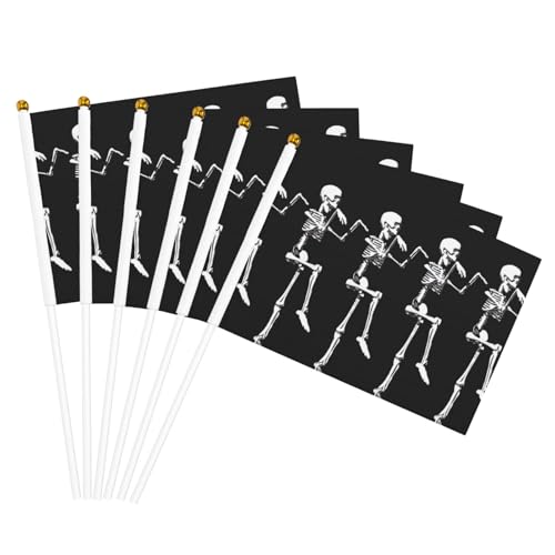 Halloween beweglicher Skelett-Schädel-Druck, praktische Handflagge, tragbare Flagge, Dekoration, Hochzeiten, Jubiläen, Feiertage Halloween beweglicher Skelett-Schädel-Druck, praktische Handflagge, tragbare Flagge, Dekoration, Hochzeiten, Jubiläen, Feiertage von WOmeng