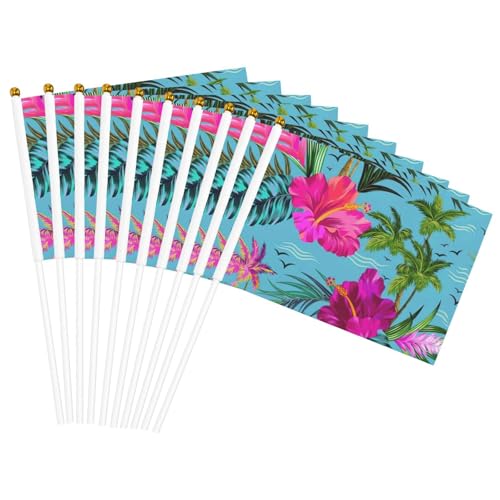 Hello Hawaii Print Convenience Handheld Flags Portable Flag Decor Weddings Anniversaries Holidays von WOmeng