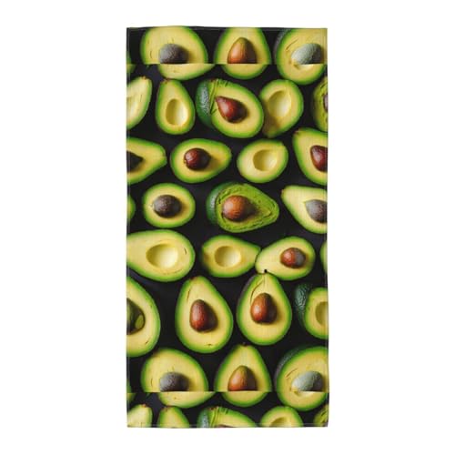 WOmeng Badetuch mit Avocado-Muster, atmungsaktiv, schnelltrocknend, Strand, Camping, Pool, Fitnessstudio, Reisen, Urlaub, vielseitig einsetzbar von WOmeng
